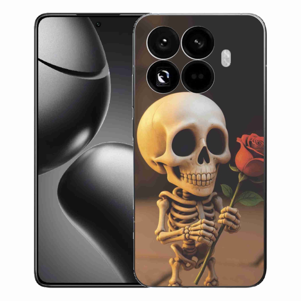 Gelový kryt mmCase na Xiaomi 15T Pro - kostlivec s růží