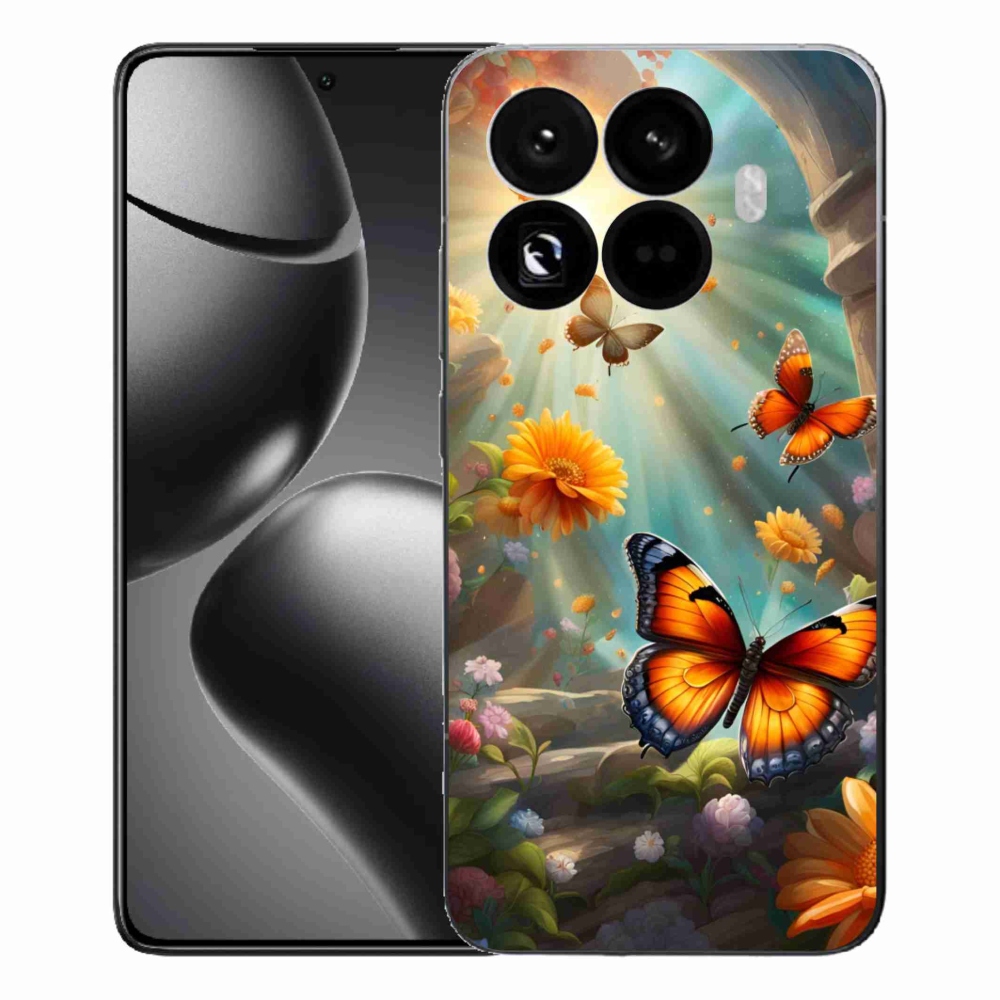 Gelový kryt mmCase na Xiaomi 15T Pro - motýlí zahrada 2