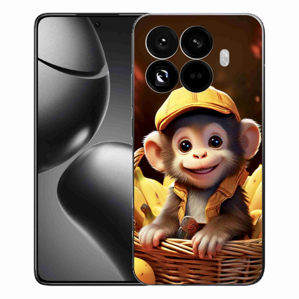 Gelový kryt mmCase na Xiaomi 15T Pro - opice v košíku