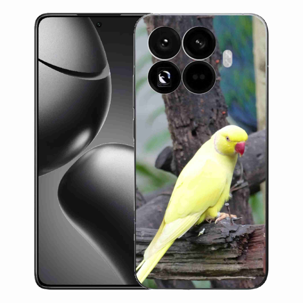 Gelový kryt mmCase na Xiaomi 15T Pro - papoušek alexandr žlutý