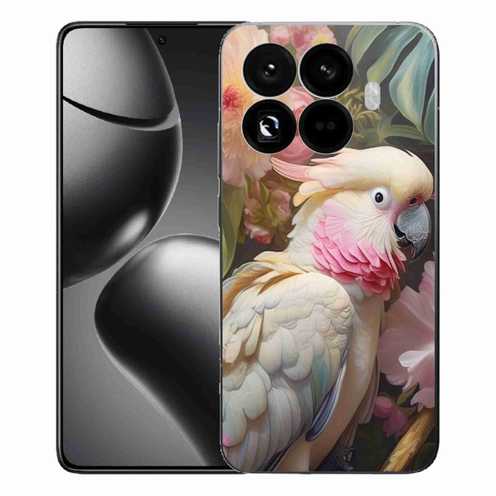 Gelový kryt mmCase na Xiaomi 15T Pro - papoušek kakadu růžový 2