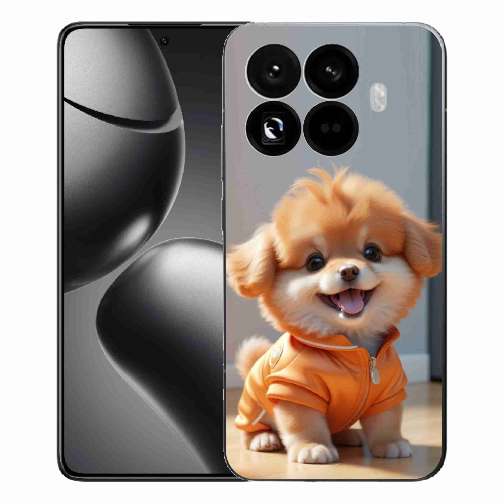 Gelový kryt mmCase na Xiaomi 15T Pro - roztomilý pomeranian v mikině