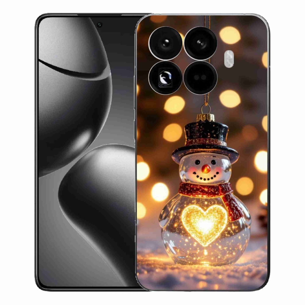 Gelový kryt mmCase na Xiaomi 15T Pro - svítící vánoční sněhulák