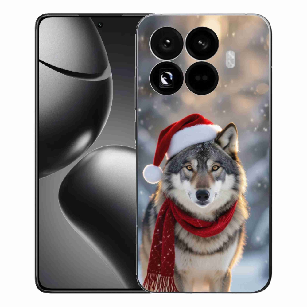 Gelový kryt mmCase na Xiaomi 15T Pro - vánoční vlk
