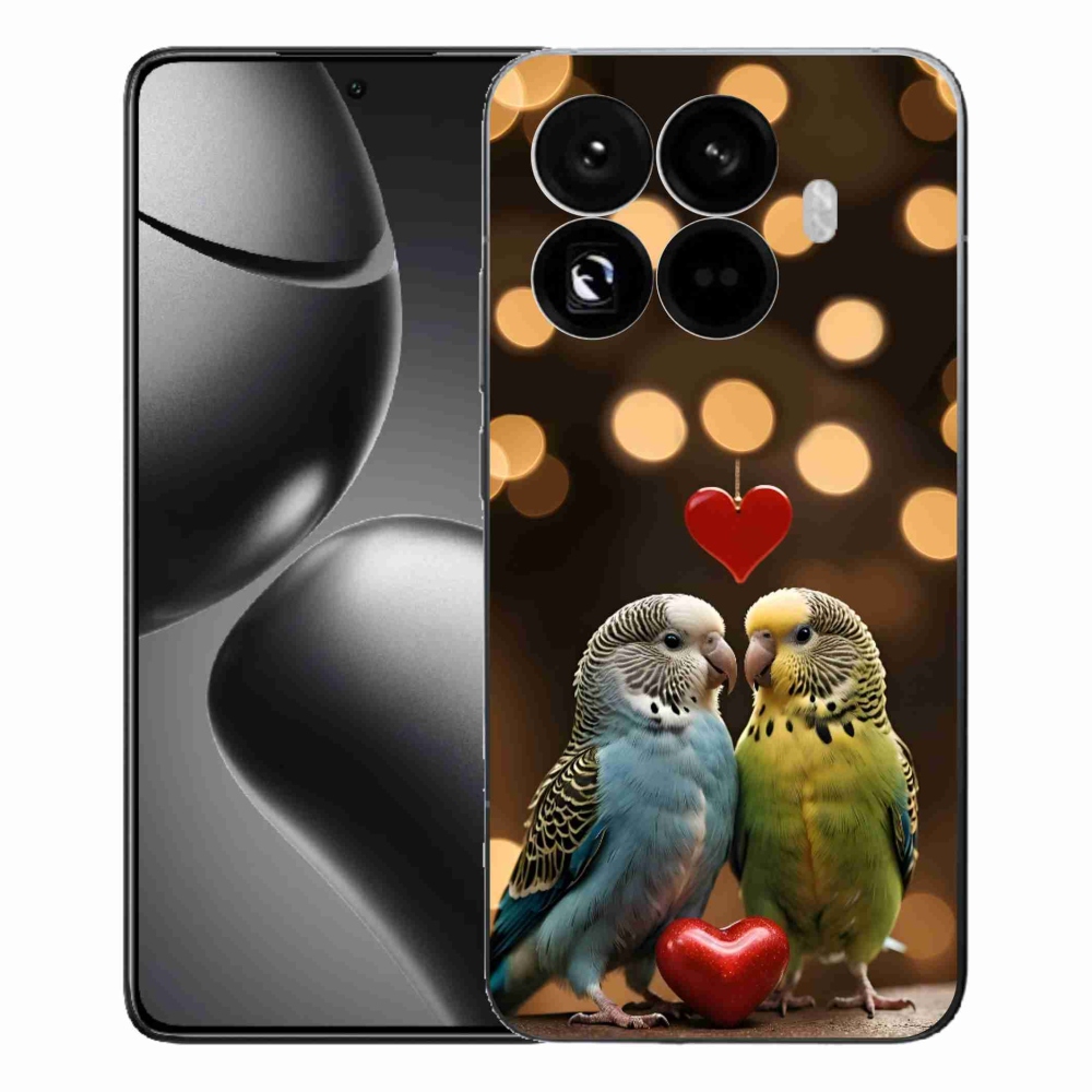 Gelový kryt mmCase na Xiaomi 15T Pro - zamilovaní papoušci