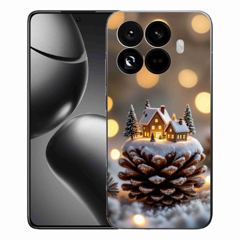 Gelový kryt mmCase na Xiaomi 15T Pro - zimní vesnička