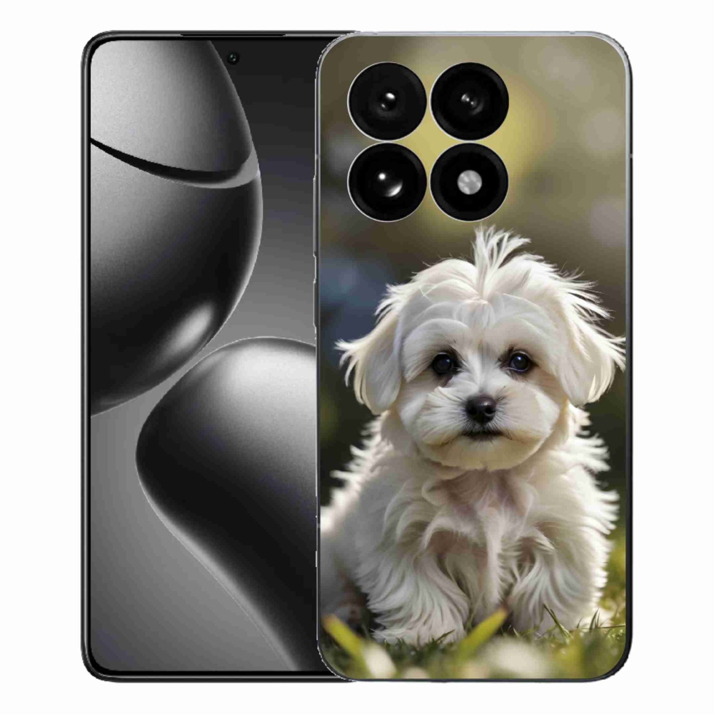 Gelový kryt mmCase na Xiaomi 15T - roztomilý maltézský psík