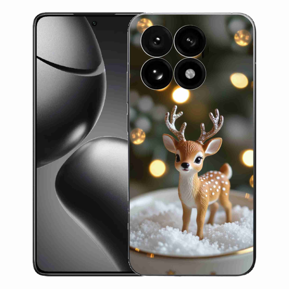 Gelový kryt mmCase na Xiaomi 15T - roztomilý vánoční jelen