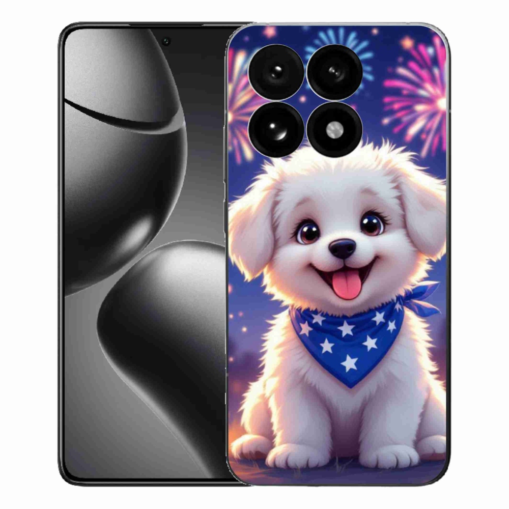 Gelový kryt mmCase na Xiaomi 15T - slavnostní štěně