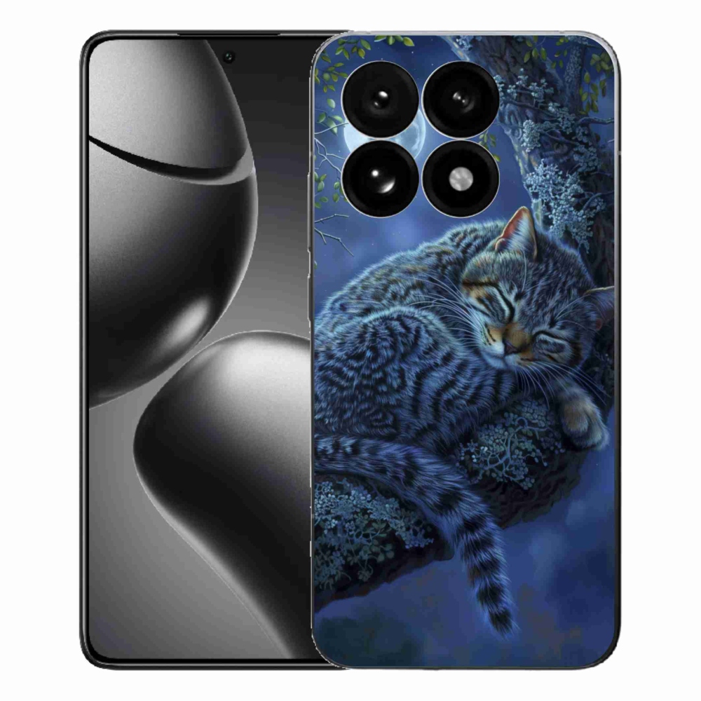 Gelový kryt mmCase na Xiaomi 15T - spící kočka