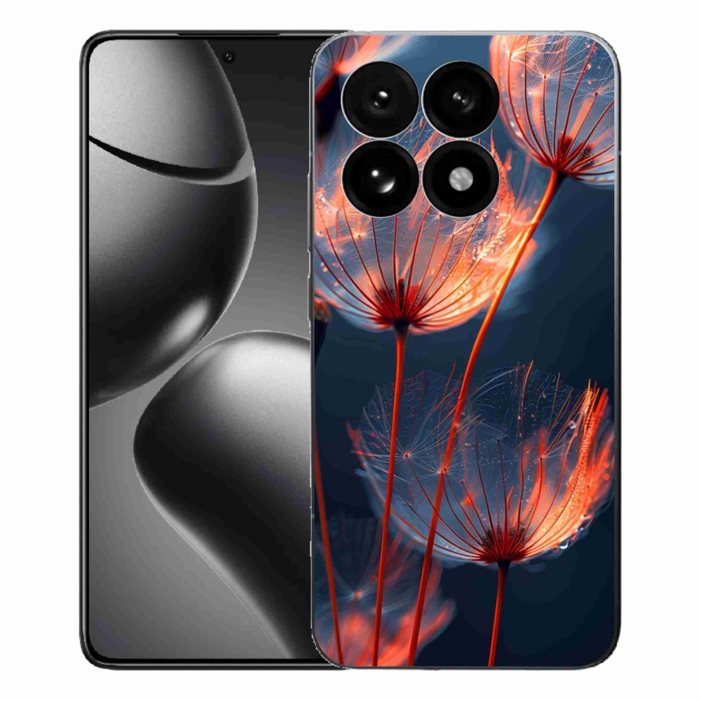 Gelový kryt mmCase na Xiaomi 15T - světélkující chmýří