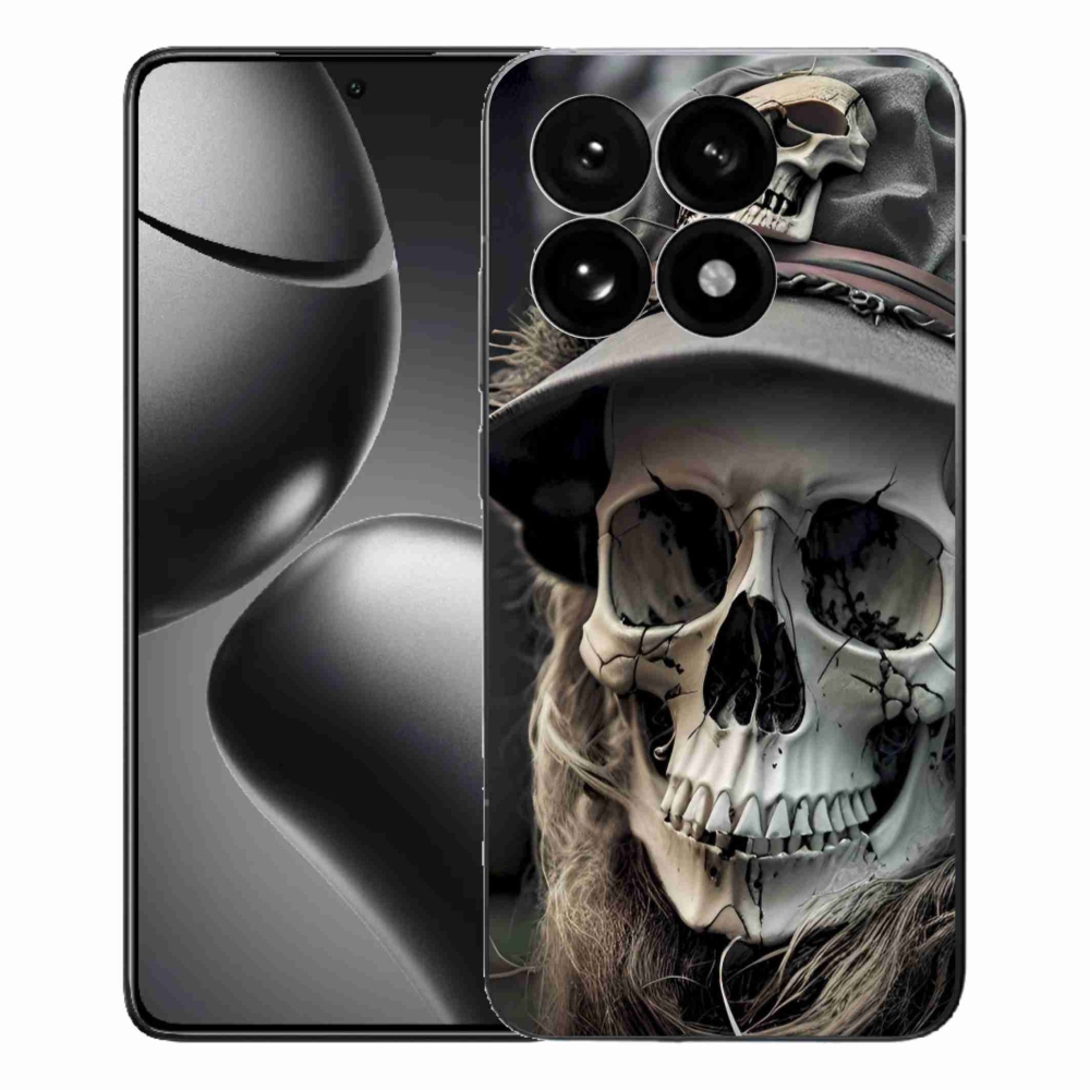 Gelový kryt mmCase na Xiaomi 15T - temná lebka