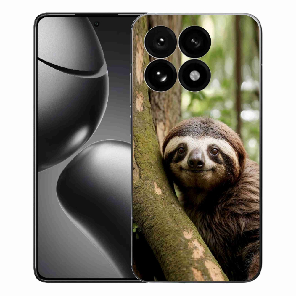 Gelový kryt mmCase na Xiaomi 15T - usměvavý lenochod