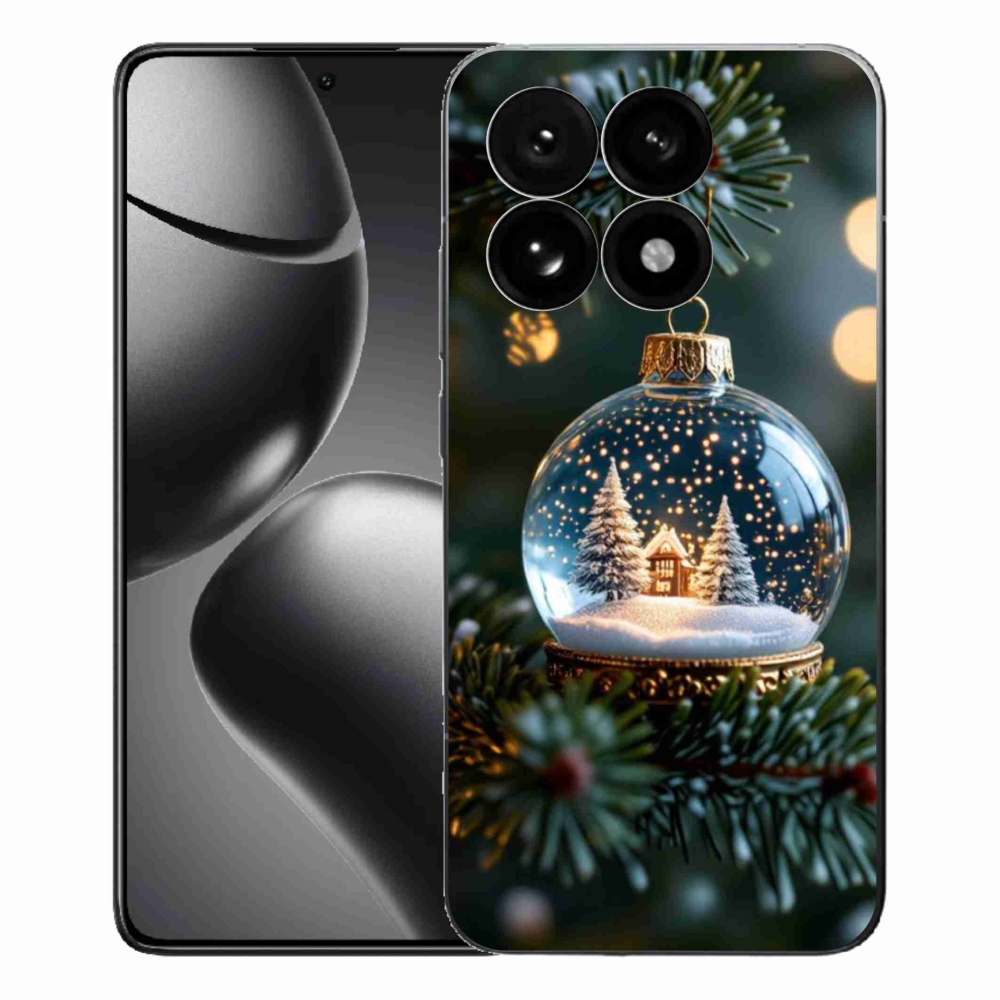 Gelový kryt mmCase na Xiaomi 15T - vánoční koule 2
