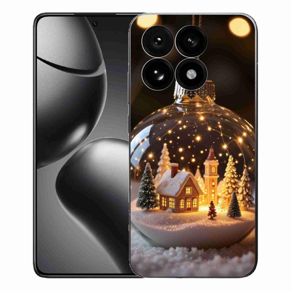 Gelový kryt mmCase na Xiaomi 15T - vánoční koule 3