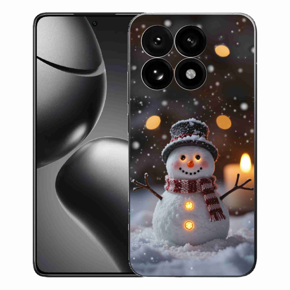 Gelový kryt mmCase na Xiaomi 15T - veselý sněhulák