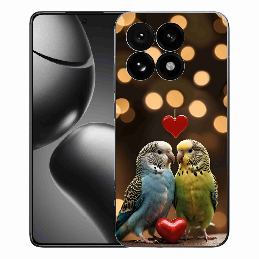 Gelový kryt mmCase na Xiaomi 15T - zamilovaní papoušci