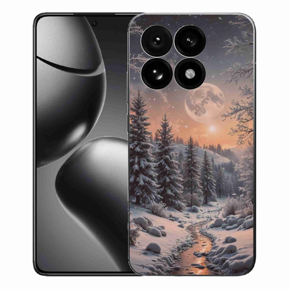 Gelový kryt mmCase na Xiaomi 15T - zimní krajina 2