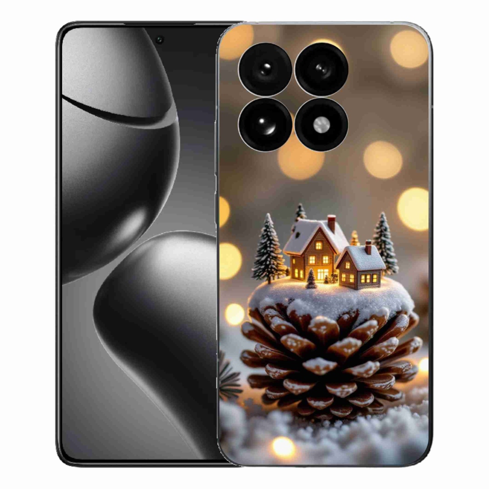 Gelový kryt mmCase na Xiaomi 15T - zimní vesnička