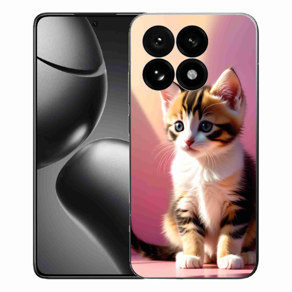 Gelový kryt mmCase na Xiaomi 15T - zvědavé kotě 2