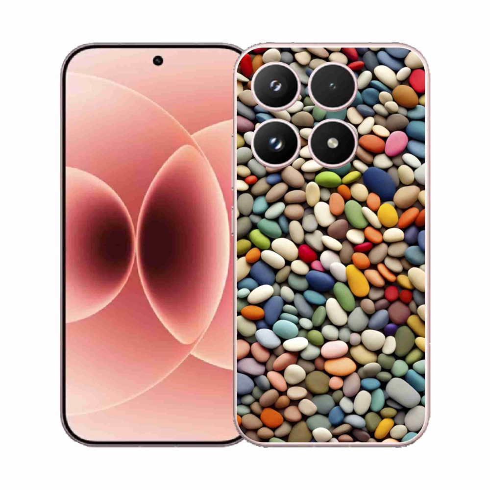 Gelový kryt mmCase na Xiaomi 17 - barevné kamínky 2