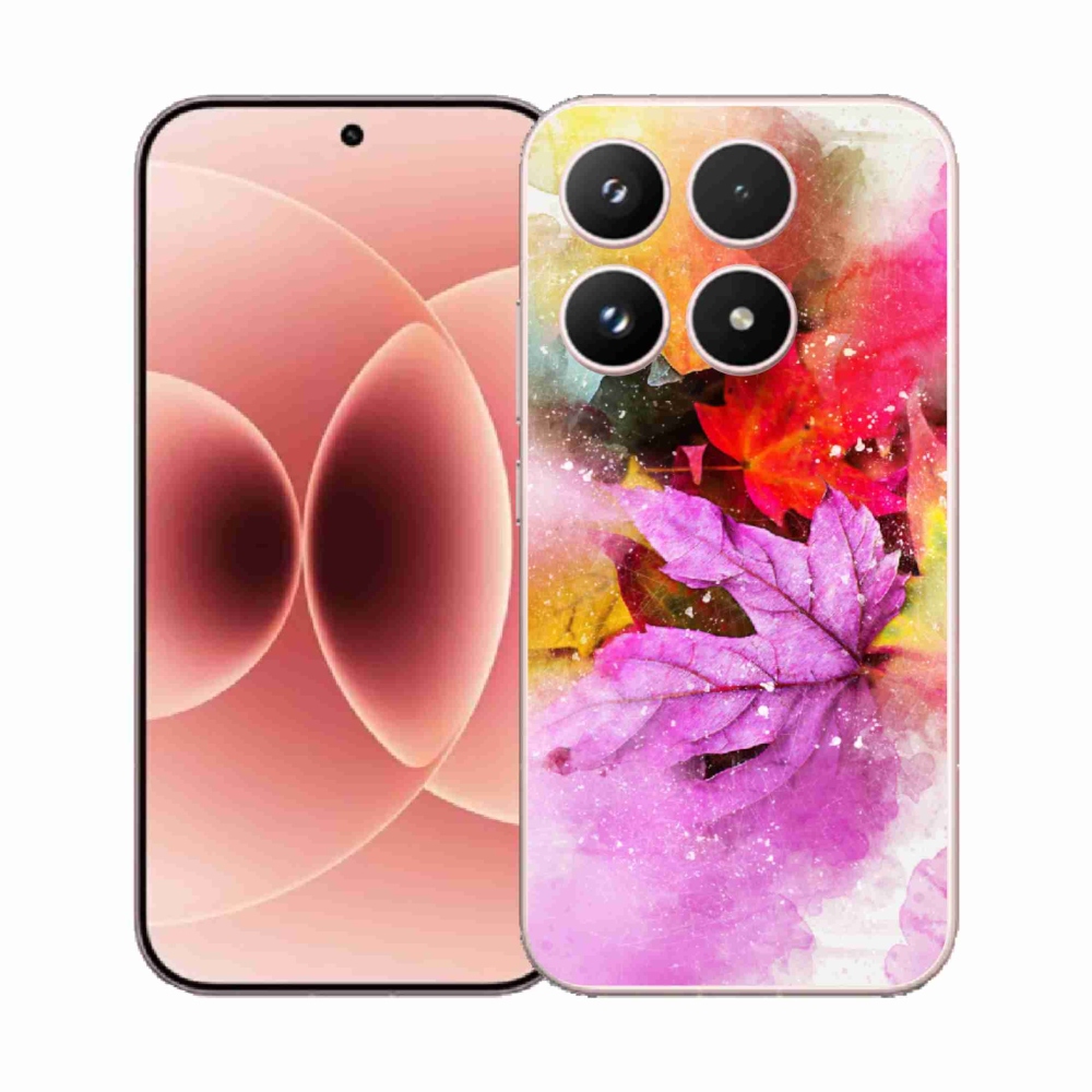 Gelový kryt mmCase na Xiaomi 17 - barevné listy