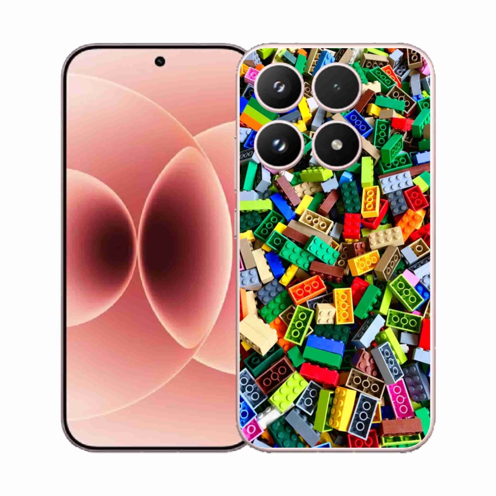 Gelový kryt mmCase na Xiaomi 17 - barevné stavební kostky