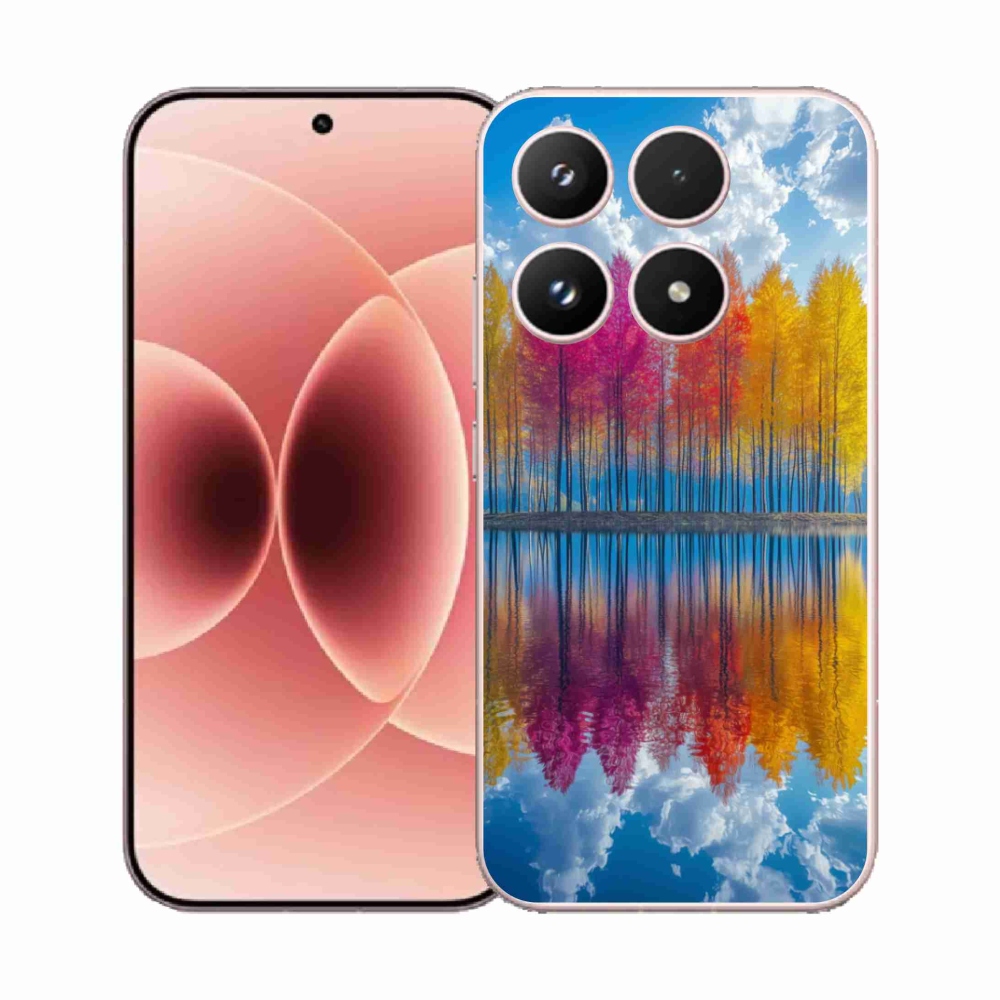 Gelový kryt mmCase na Xiaomi 17 - barevné stromy