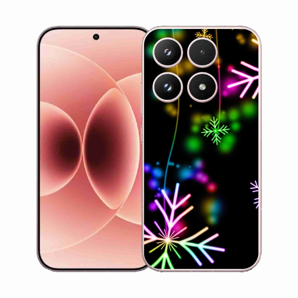 Gelový kryt mmCase na Xiaomi 17 - barevné vločky