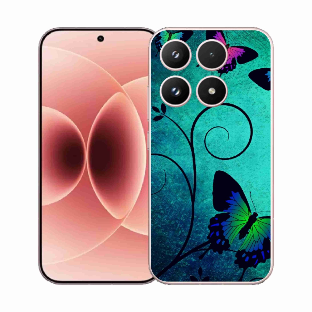 Gelový kryt mmCase na Xiaomi 17 - barevní motýli