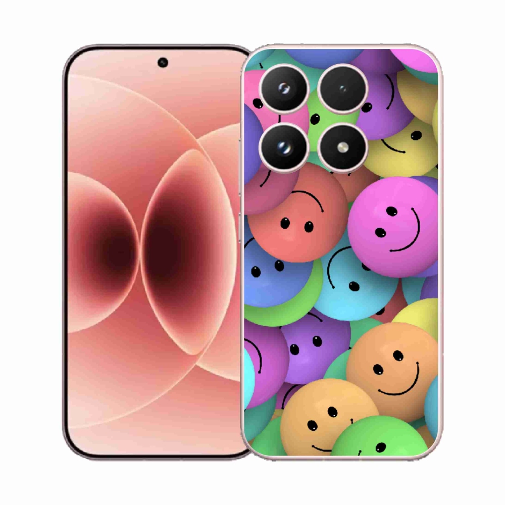 Gelový kryt mmCase na Xiaomi 17 - barevní smajlíci