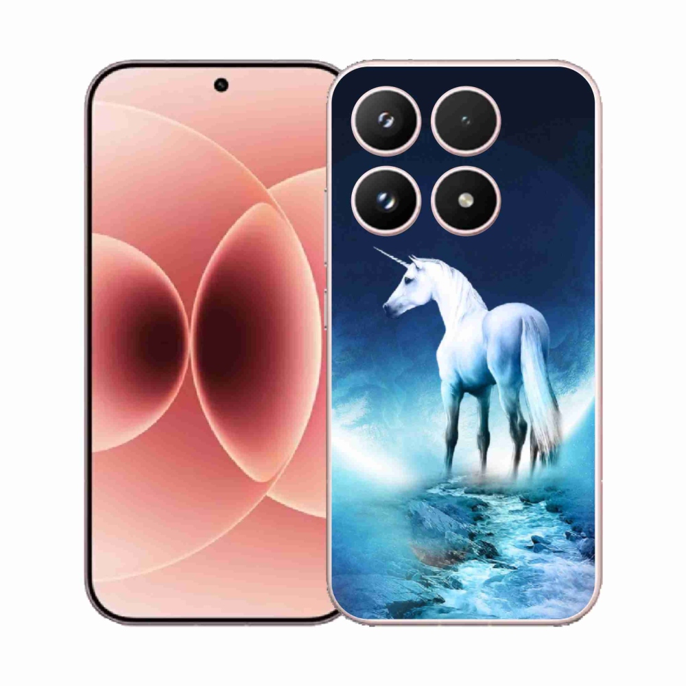Gelový kryt mmCase na Xiaomi 17 - bílý jednorožec
