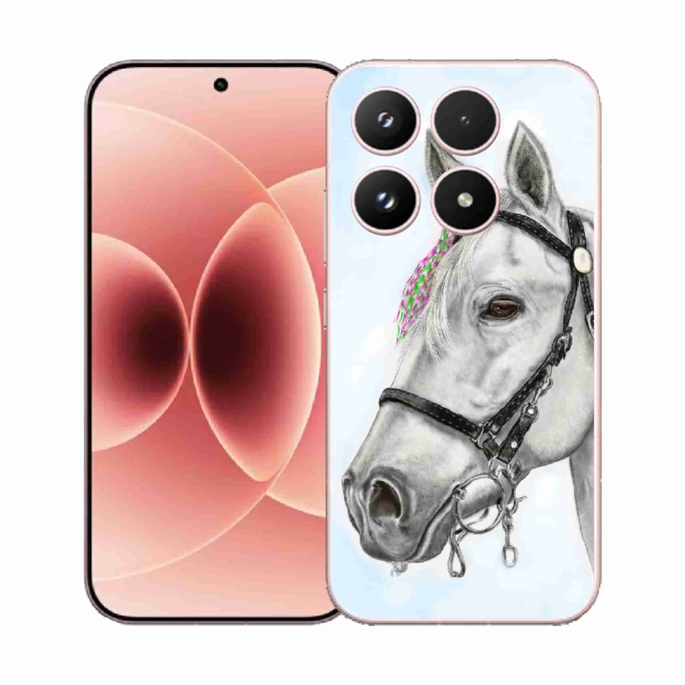Gelový kryt mmCase na Xiaomi 17 - bílý kůň 1