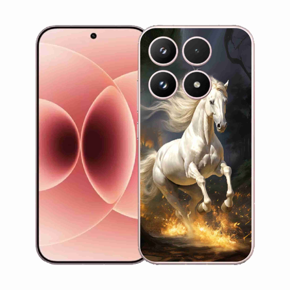 Gelový kryt mmCase na Xiaomi 17 - bílý kůň 2