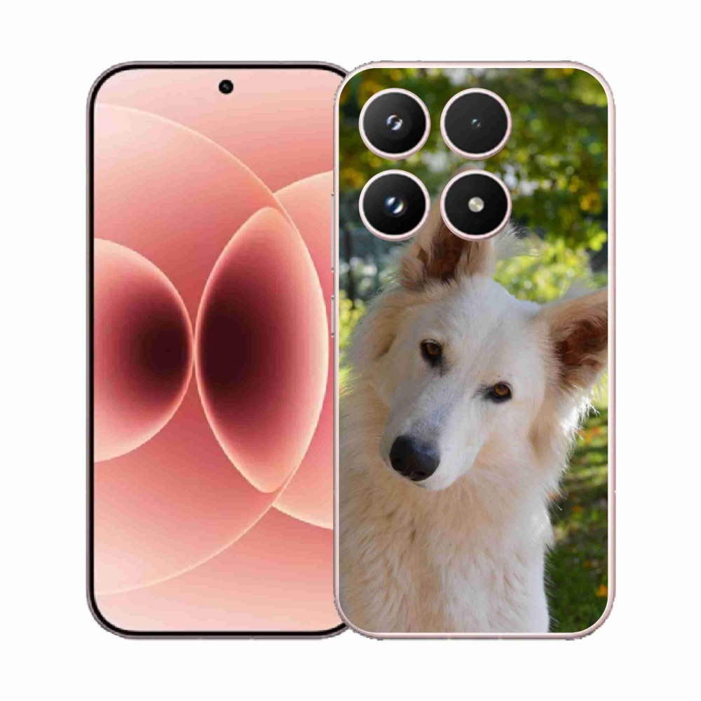 Gelový kryt mmCase na Xiaomi 17 - bílý švýcarský ovčák 1
