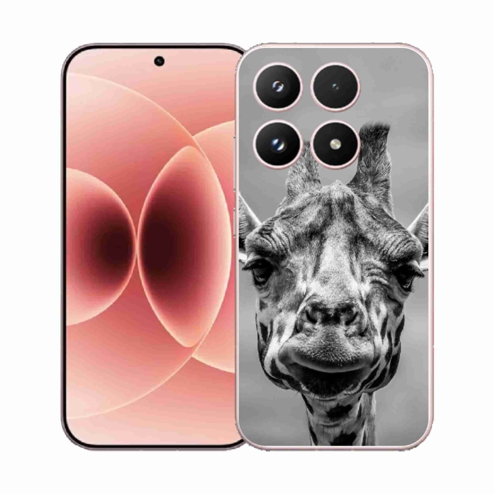 Gelový kryt mmCase na Xiaomi 17 - černobílá žirafa