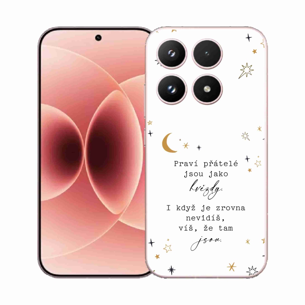 Gelový kryt mmCase na Xiaomi 17 - citát 6 bílé pozadí