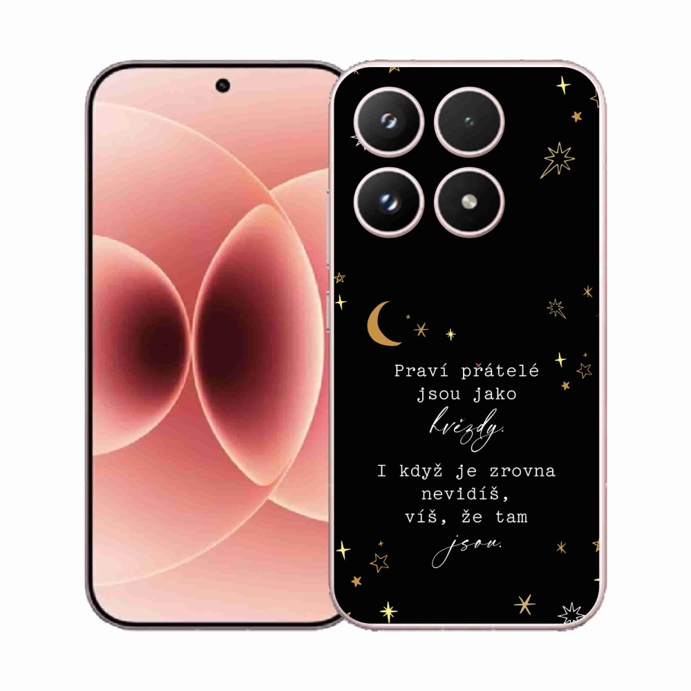 Gelový kryt mmCase na Xiaomi 17 - citát 6 černé pozadí