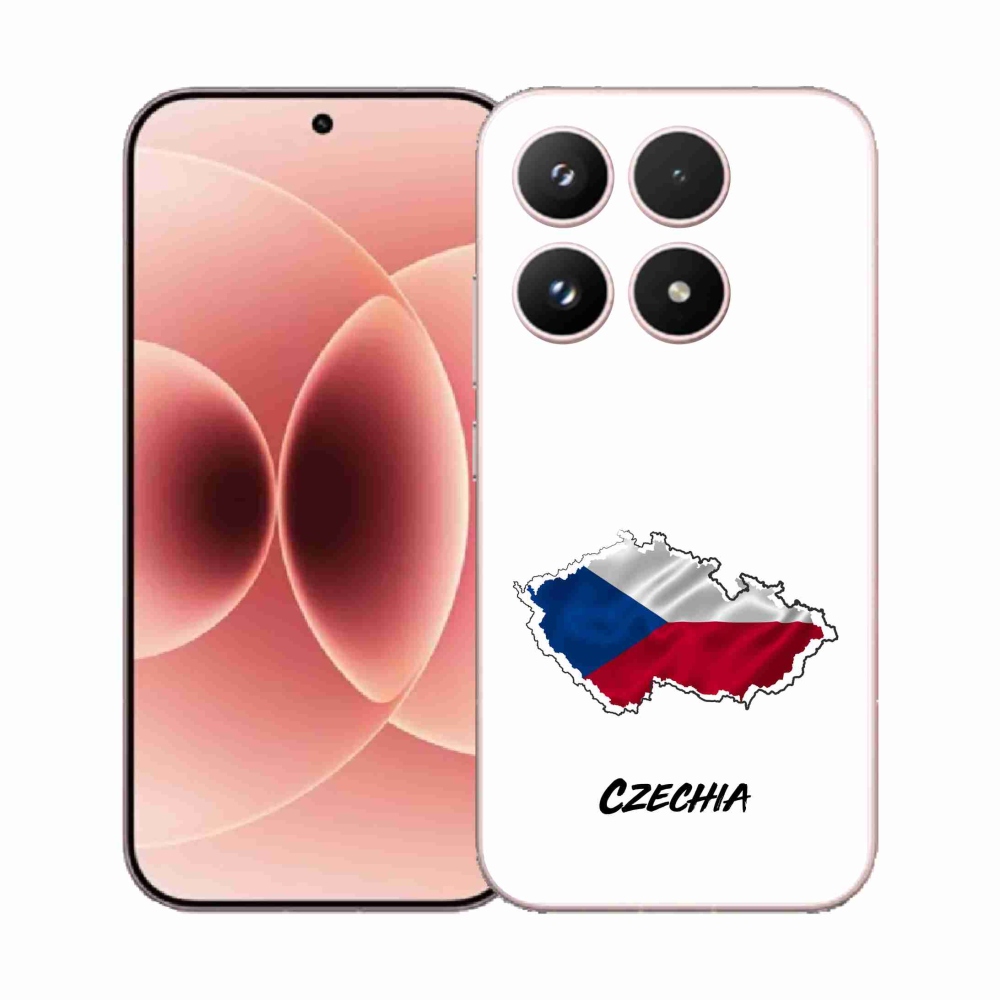 Gelový kryt mmCase na Xiaomi 17 - Czechia bílé pozadí