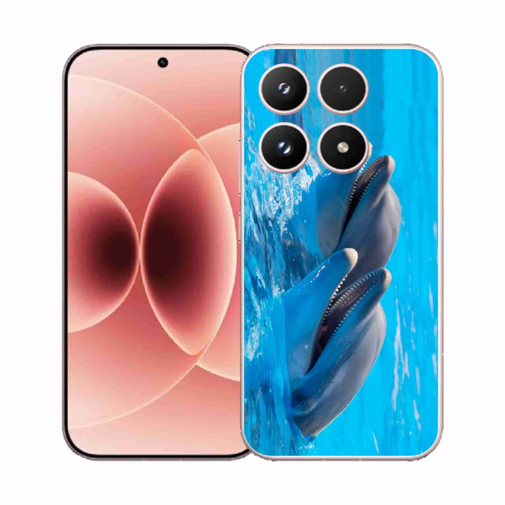 Gelový kryt mmCase na Xiaomi 17 - delfíni