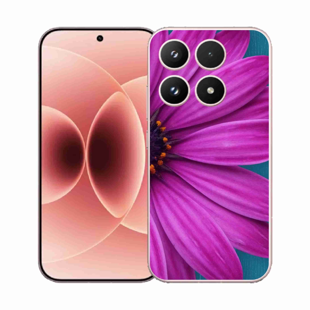 Gelový kryt mmCase na Xiaomi 17 - fialová kopretina