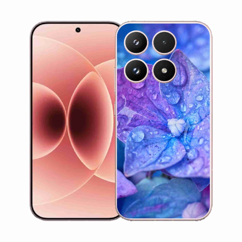 Gelový kryt mmCase na Xiaomi 17 - fialový květ