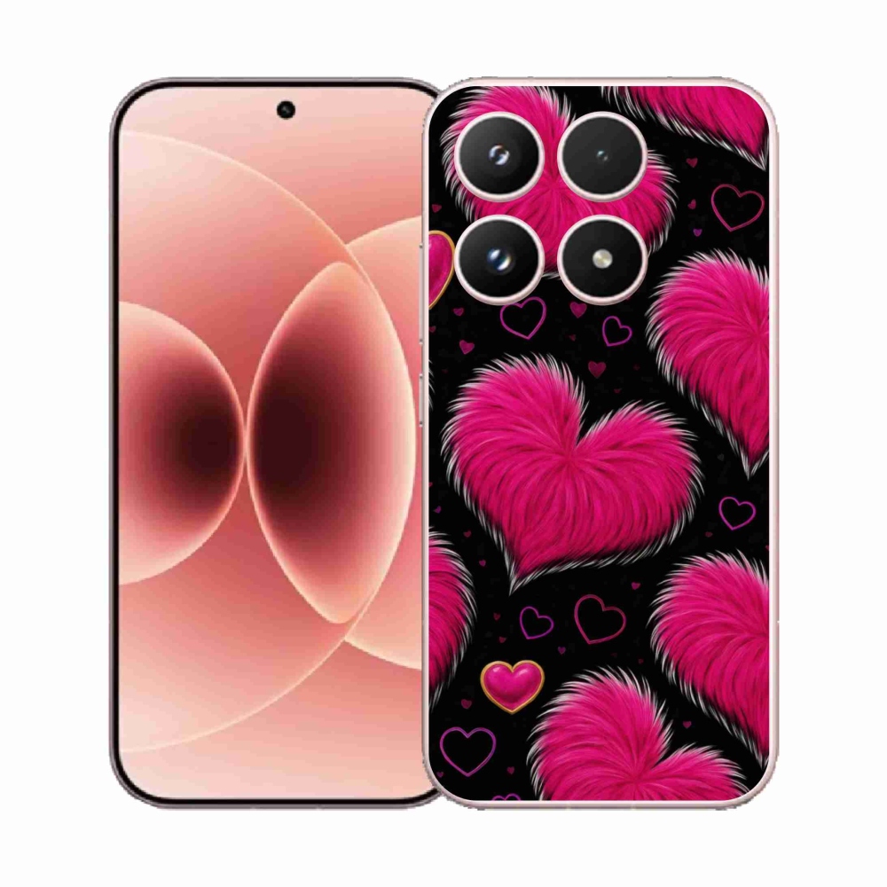 Gelový kryt mmCase na Xiaomi 17 - hebká srdce