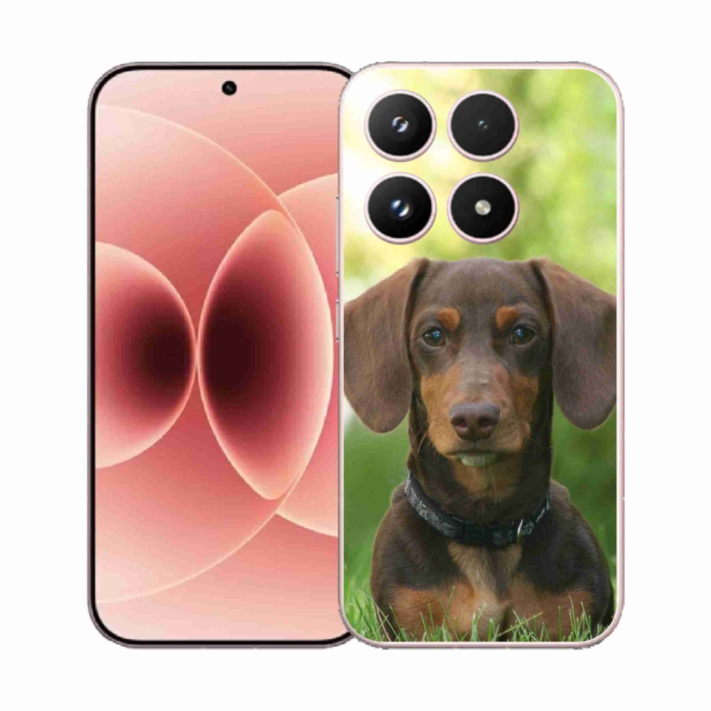 Gelový kryt mmCase na Xiaomi 17 - hnědý jezevčík