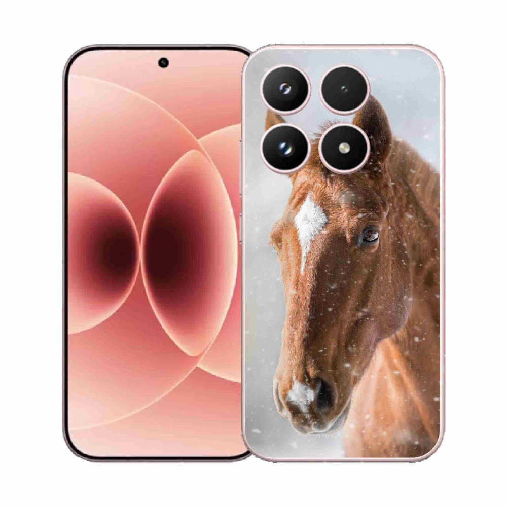 Gelový kryt mmCase na Xiaomi 17 - hnědý kůň 2