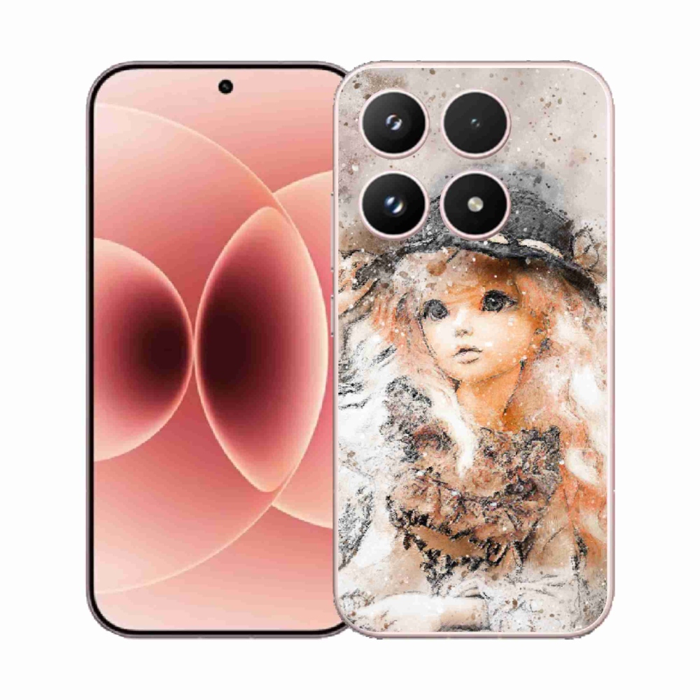 Gelový kryt mmCase na Xiaomi 17 - holčička s kloboukem