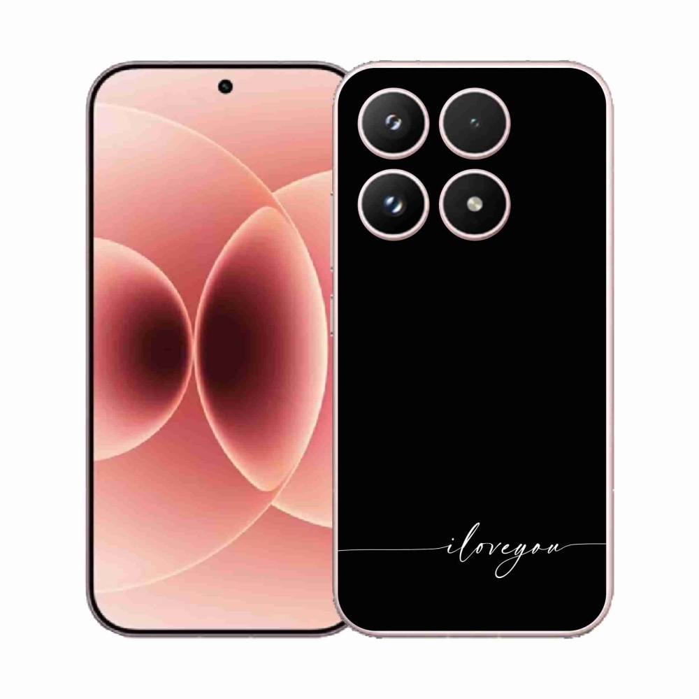 Gelový kryt mmCase na Xiaomi 17 - I love you černé pozadí