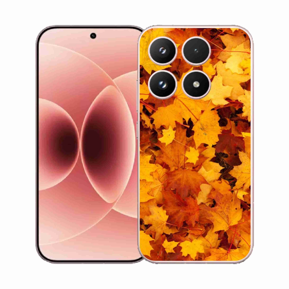 Gelový kryt mmCase na Xiaomi 17 - javorové listy