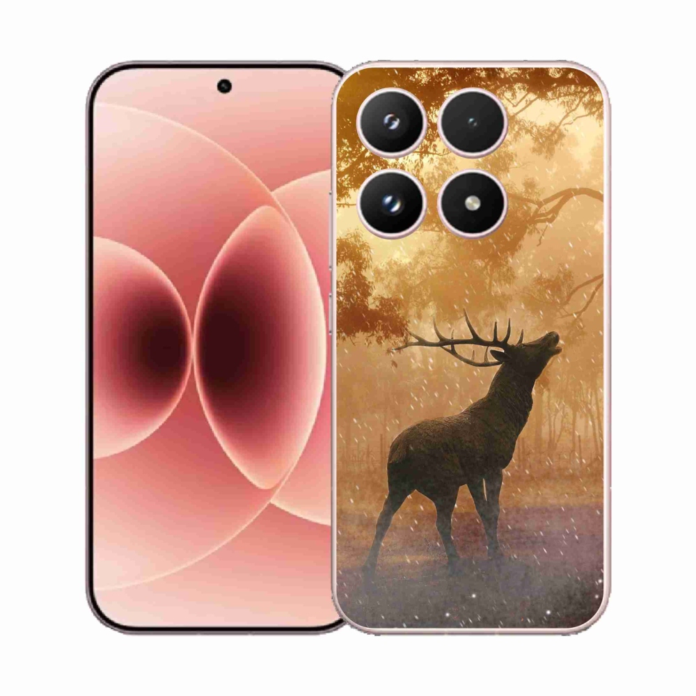 Gelový kryt mmCase na Xiaomi 17 - jelen v říji