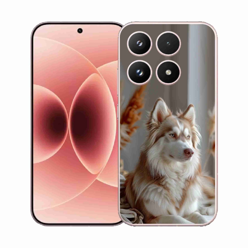 Gelový kryt mmCase na Xiaomi 17 - klidný sibiřský husky